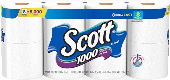 Toilet Paper rolls Scott 1000 Sheets Per Roll Toilet Paper