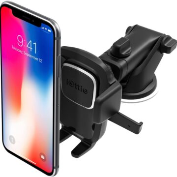 Phone Holder Desk Stand iOttie Easy One Touch 4 Dash & Windshield Car Mount Phone Holder Desk Stand Pad & Mat for iPhone, Samsung, Moto, Huawei, Nokia, LG, Smartphones