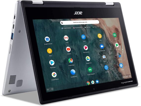 Acer Chromebook Spin 311 Convertible Laptop, Intel Celeron N4020, 11.6 HD Touch, 4GB LPDDR4, 32GB eMMC, Gigabit Wi-Fi 5, Bluetooth 5.0, Google Chrome, CP311-2H-C679