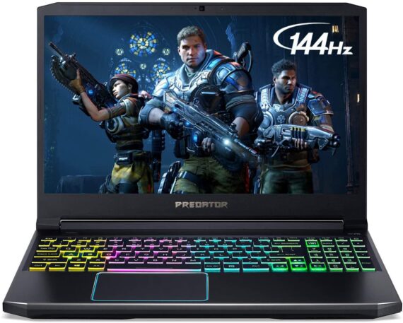 Acer Predator Helios 300 Gaming Laptop, Intel Core i7-9750H, GeForce GTX 1660 Ti, 15.6 Full HD 144Hz Display, 3ms Response Time, 16GB DDR4, 512GB PCIe NVMe SSD, RGB Backlit Keyboard, PH315-52-710B