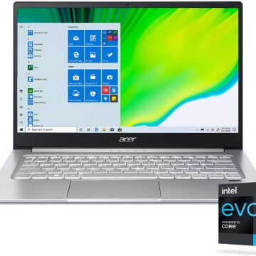 Intel Evo Thin Laptop Acer Swift 3 Intel Evo Thin & Light Laptop, 14 Full HD, Intel Core i7-1165G7, Intel Iris Xe Graphics, 8GB LPDDR4X, 256GB NVMe SSD, Wi-Fi 6, Fingerprint Reader, Back-lit KB, SF314-59-75QC