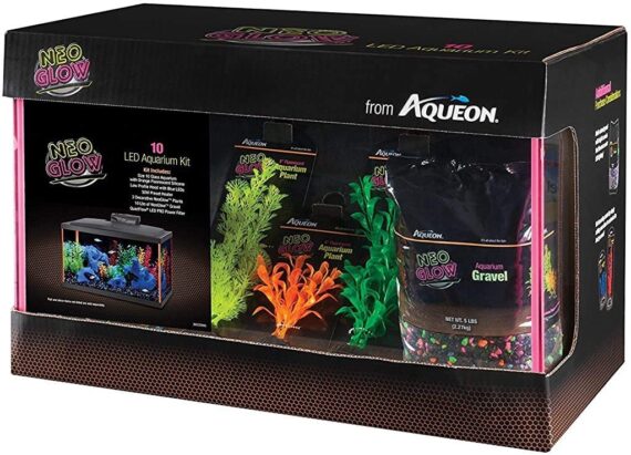 Aqueon Aquarium LED NeoGlow Aqueon Fish Aquarium Starter Kits LED NeoGlow