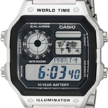 Casio Men's AE1200WHD-1A Stainless Steel Digital Watch