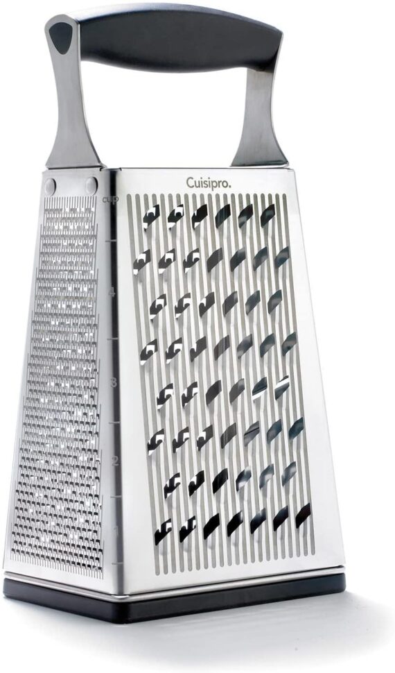 4-Sided Boxed Grater Cuisipro Surface Glide Technology 4-Sided Boxed Grater