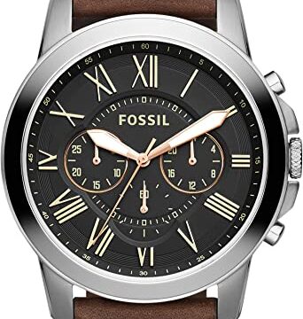 Stainless Steel Men's Watch Fossil Men's Grant Stainless Steel Chronograph Quartz Watch