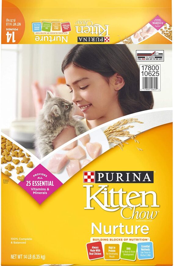 Chow Dry Kitten Food Purina Kitten Chow Dry Kitten Food, Nurture - 14 lb. Bag