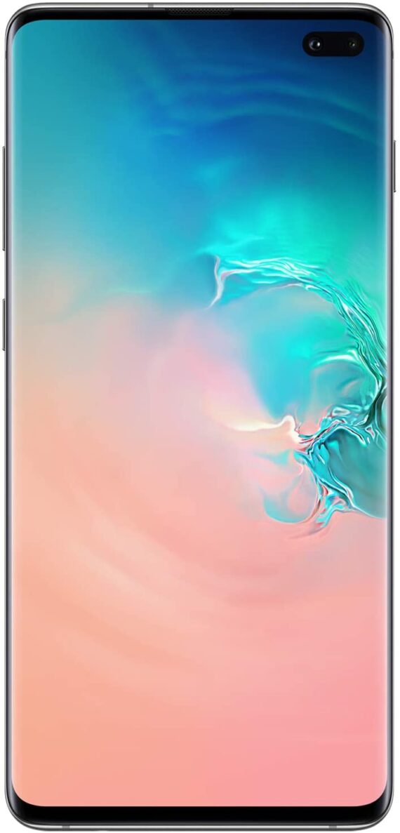 Samsung Galaxy S10 Phone Samsung Galaxy S10 Factory Unlocked Android Cell Phone US Version 128GB of Storage Fingerprint ID and Facial Recognition Long-Lasting Battery Prism White