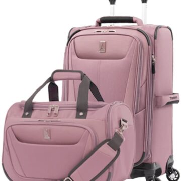 Travelpro Luggage Maxlite 5 2-Piece Set Soft Tote and 21-Inch Spinner (Dusty Rose)