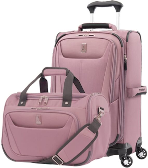 Travelpro Luggage Maxlite 5 2-Piece Set Soft Tote and 21-Inch Spinner (Dusty Rose)