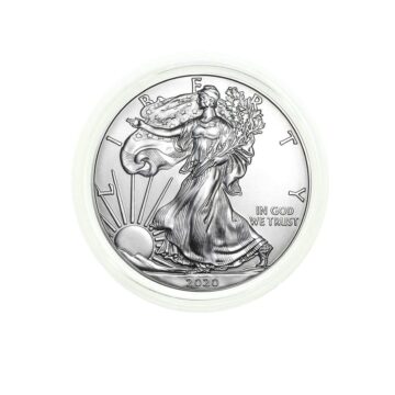 American Silver Eagle Coin 2020 - American Silver Eagle .999 Fine Silver in Direct Fit Air Tite with our Certificate of Authenticity Dollar Uncirculated Us Mint