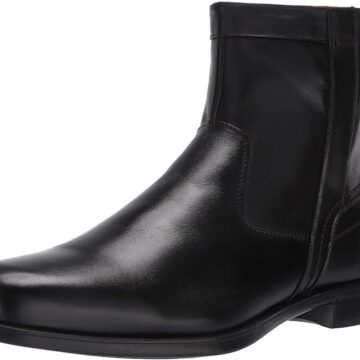 Florsheim Men's Medfield Plain Toe Zip Boot Fashion, Black, 12
