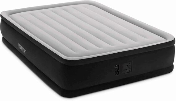 Dura-Beam Series Elevated Intex Dura-Beam Series Elevated Comfort Airbed with Built-In Electric Pump, Bed Height 16, Queen - Amazon Exclusive