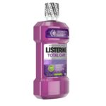 Listerine Total Care Anticavity Fluoride Mouthwash, 6 Benefit Mouthwash to Help Kill 99% of Germs that Cause Bad Breath, Prevent Cavities, Strengthen Enamel & More, Fresh Mint Flavor, 1 L