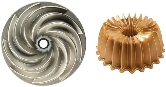 Nordic Ware Platinum Collection Heritage Bundt Pan & Ware Brilliance Bundt Pan