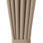 Amazon Basics Room Darkening Blackout Window Curtains with Grommets - 42" x 96", Taupe, 2 Panels - Image 2